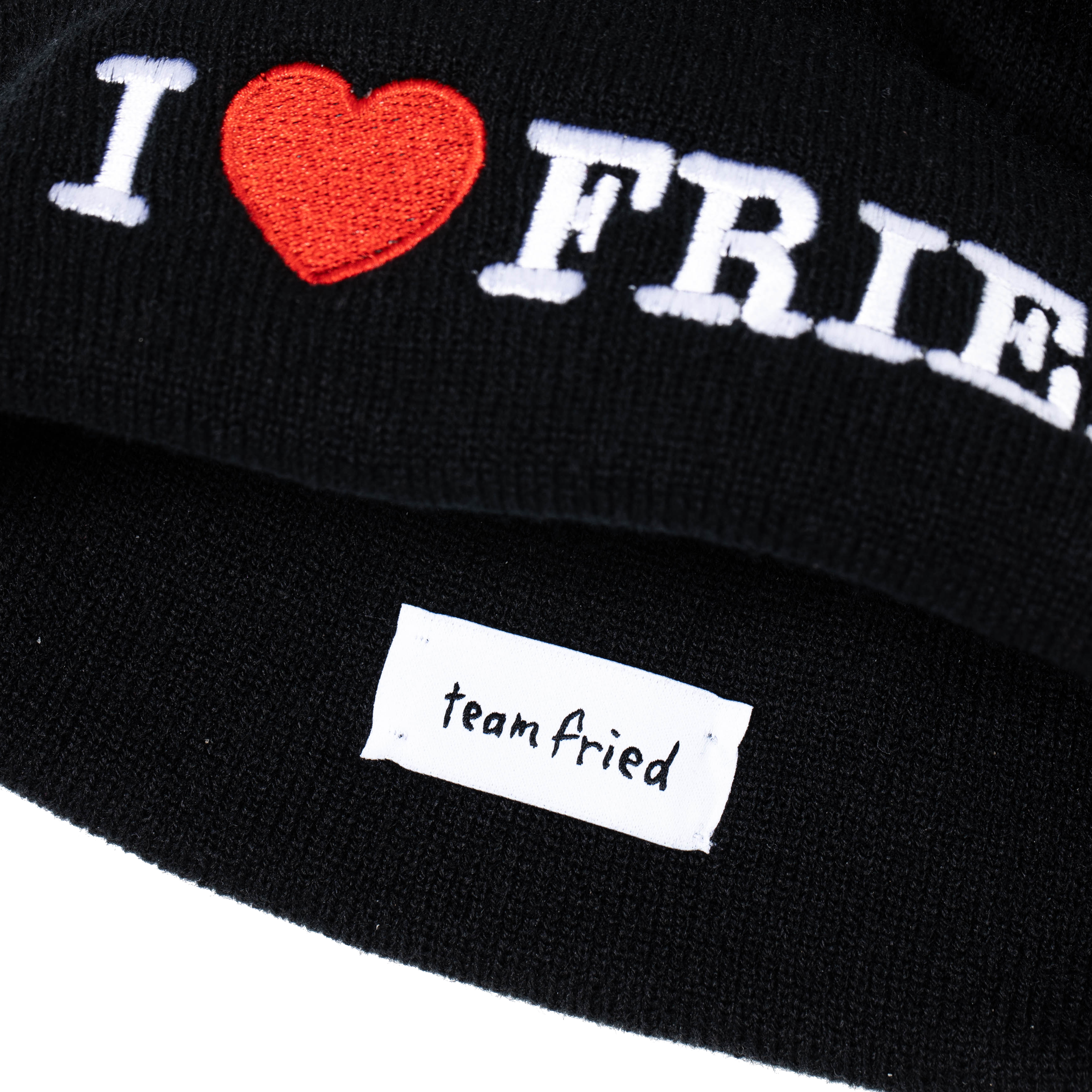 i heart fried beanie