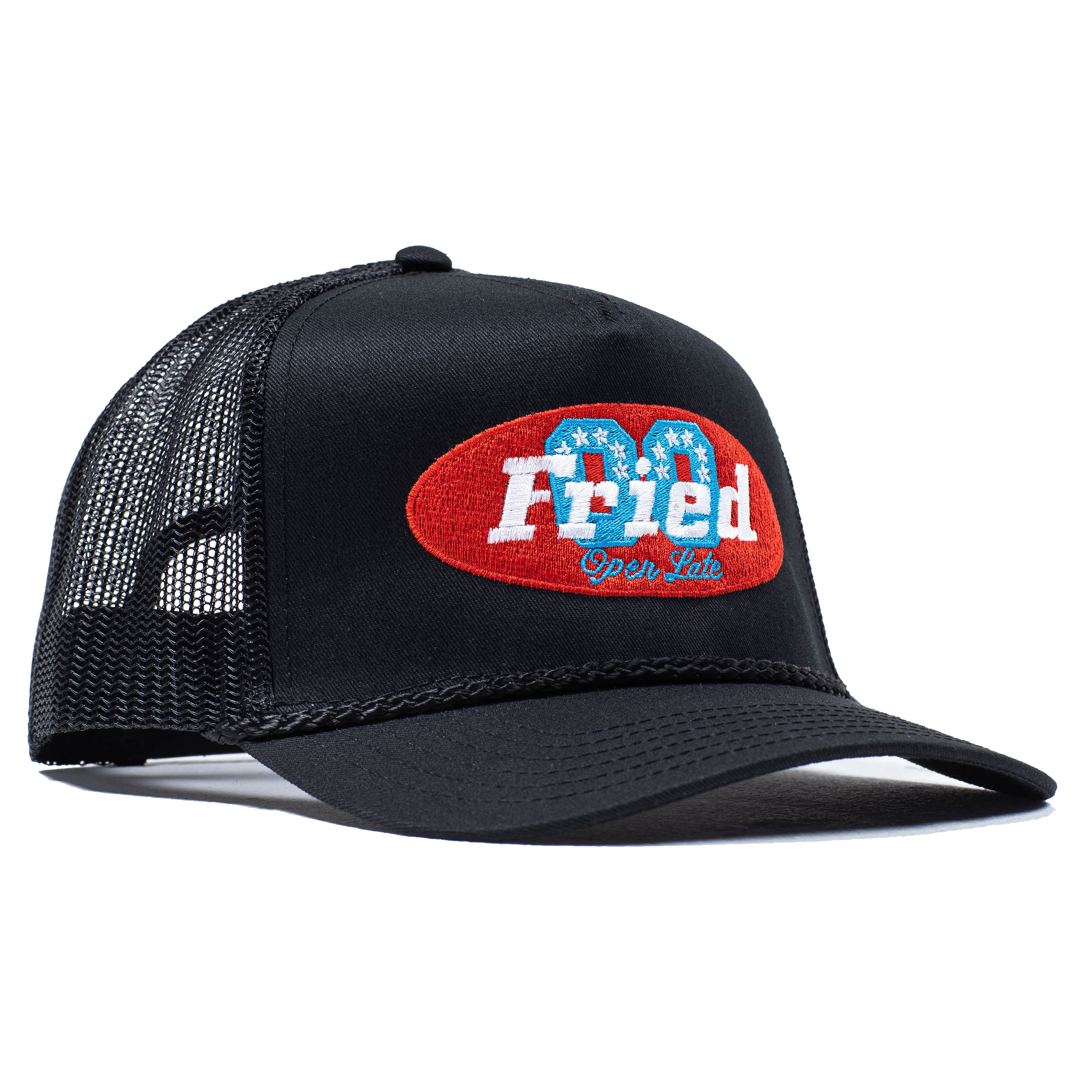 open late trucker hat