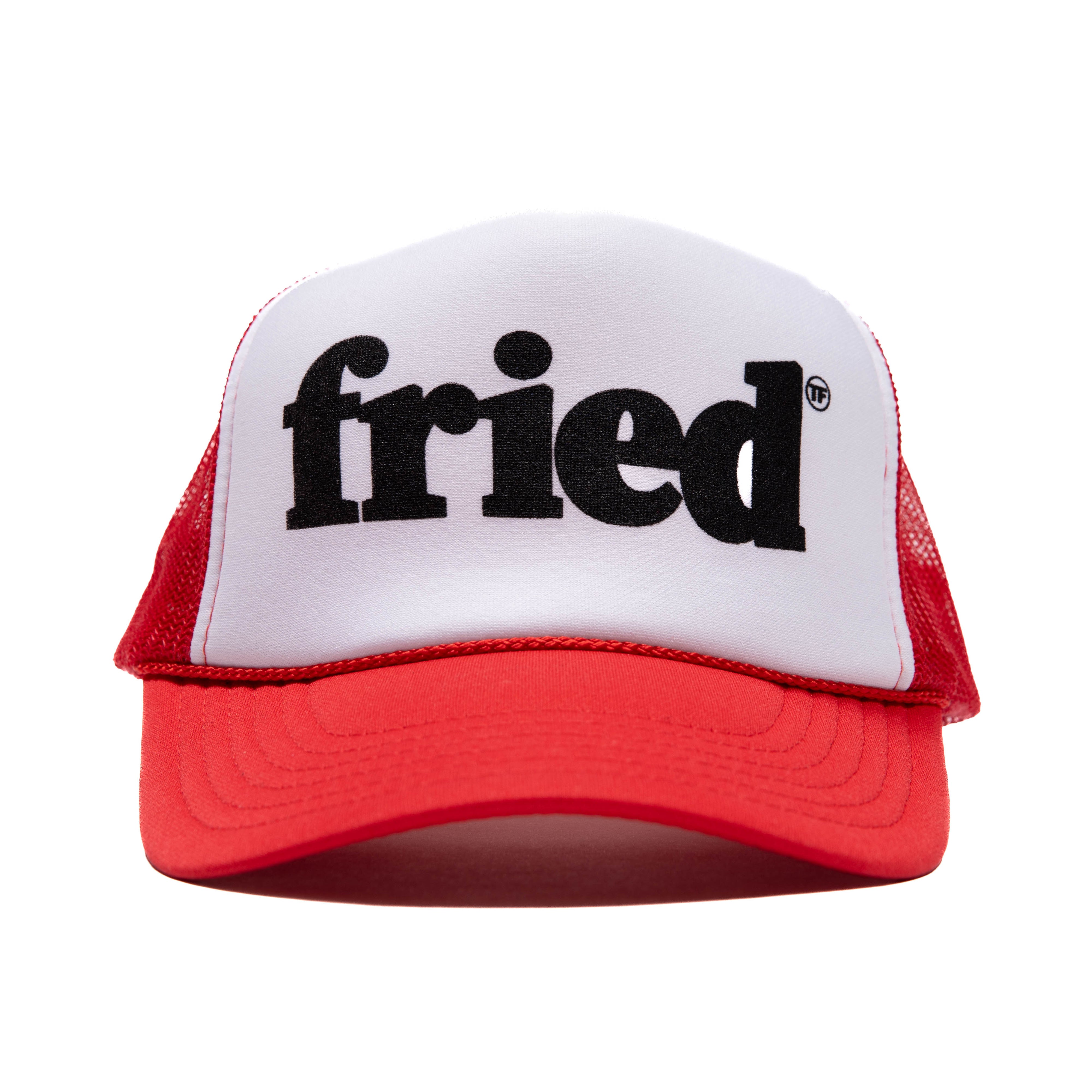 fried staple foam trucker hat (red)