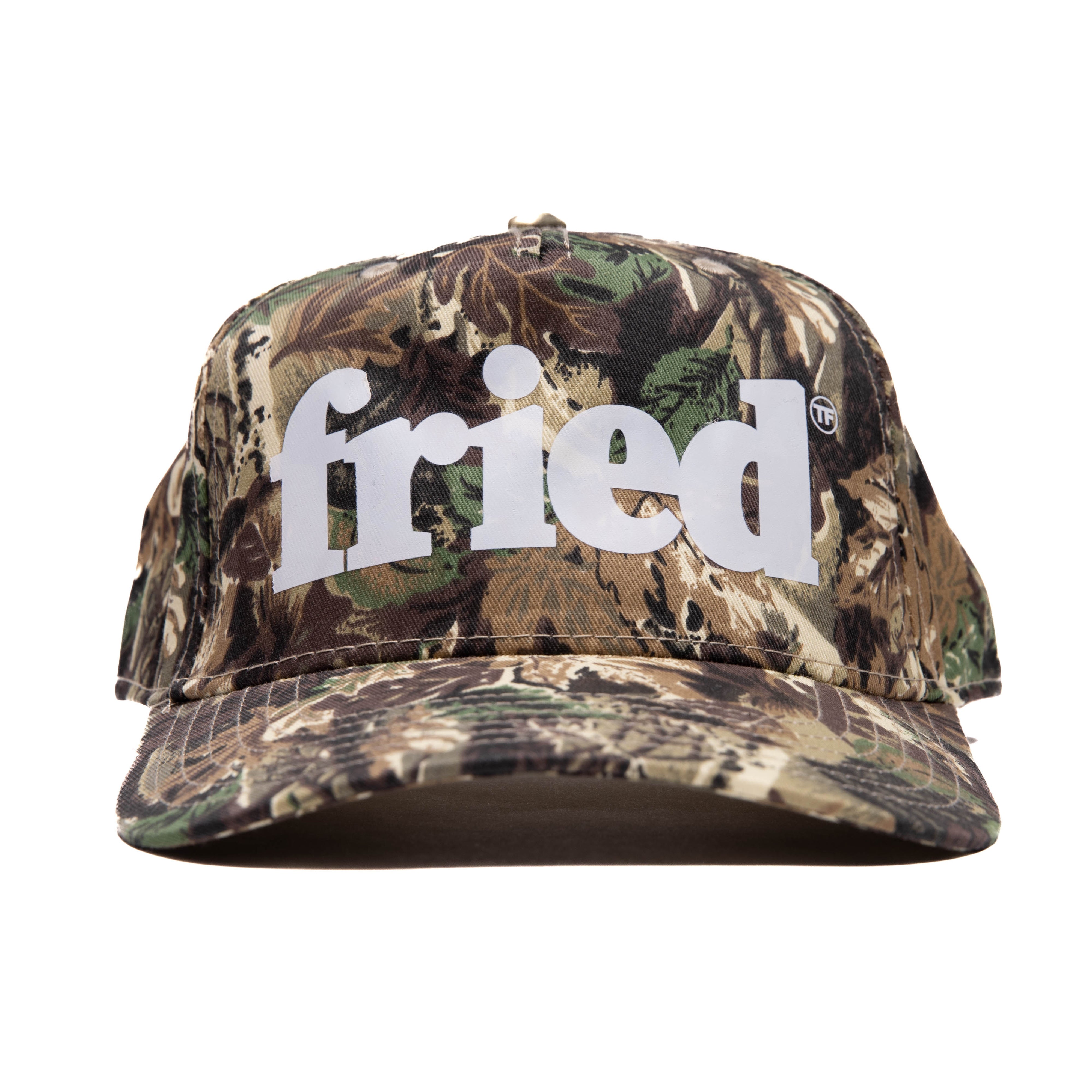 fried staple camo trucker hat