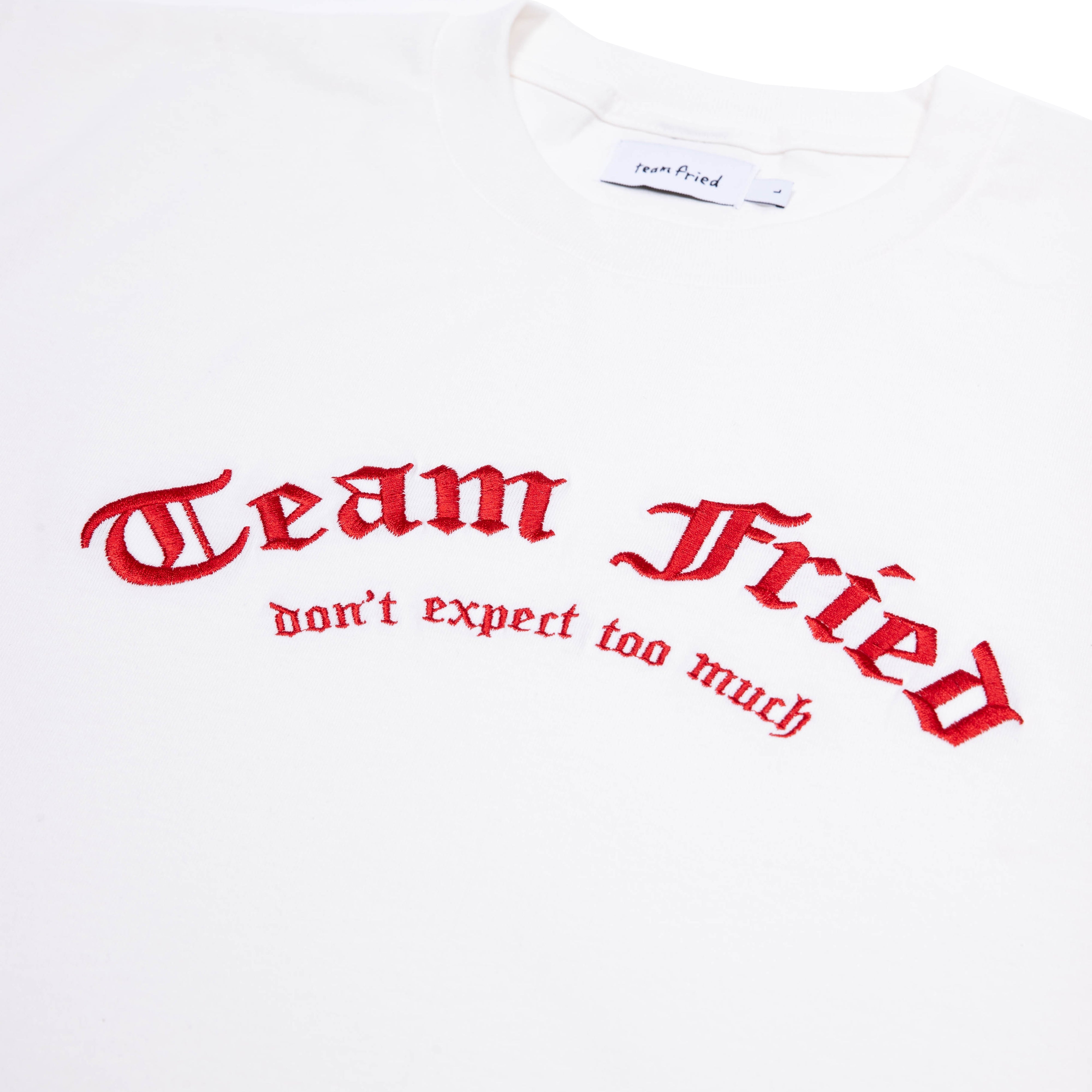 olde english t-shirt white