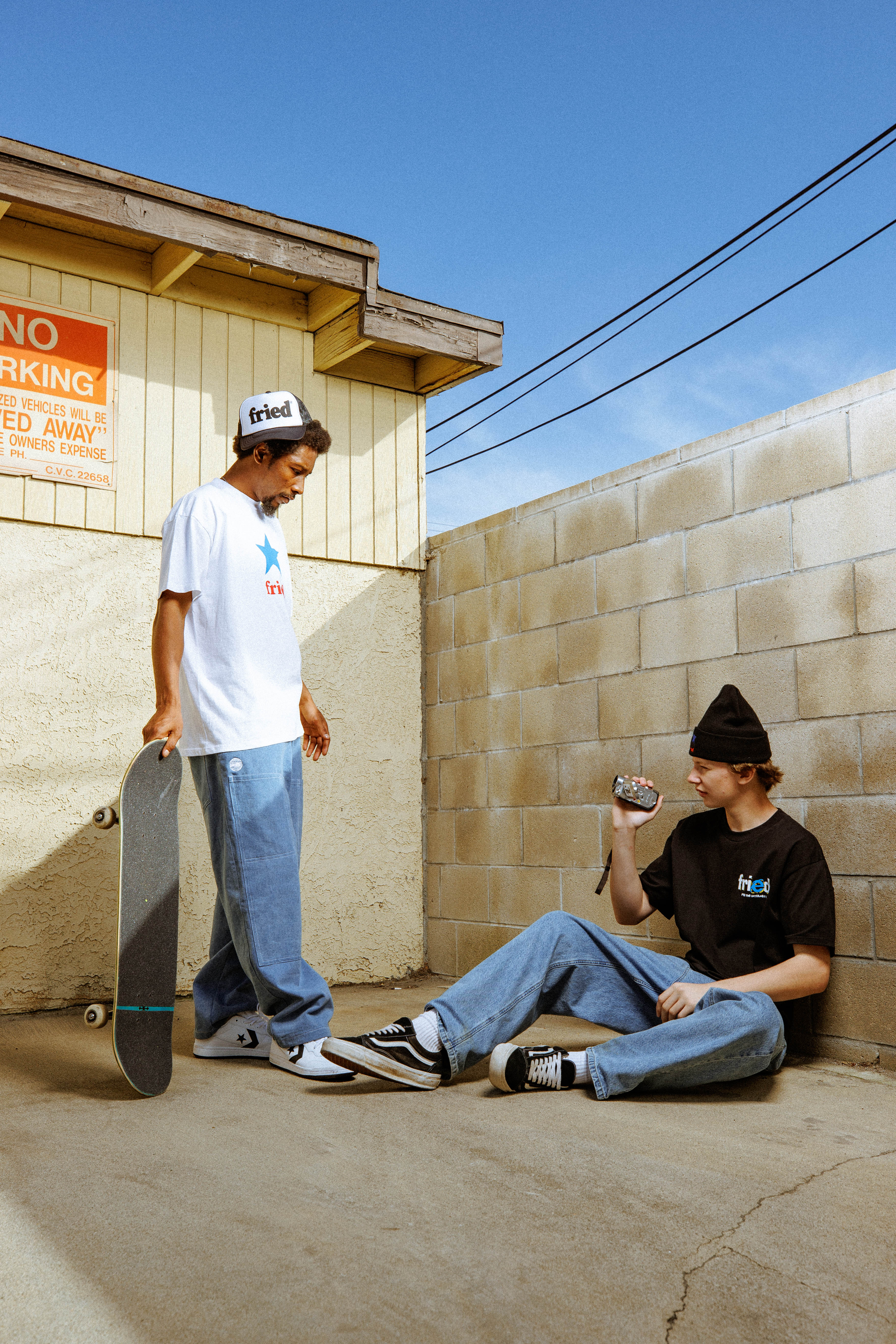 fried staple foam trucker hat