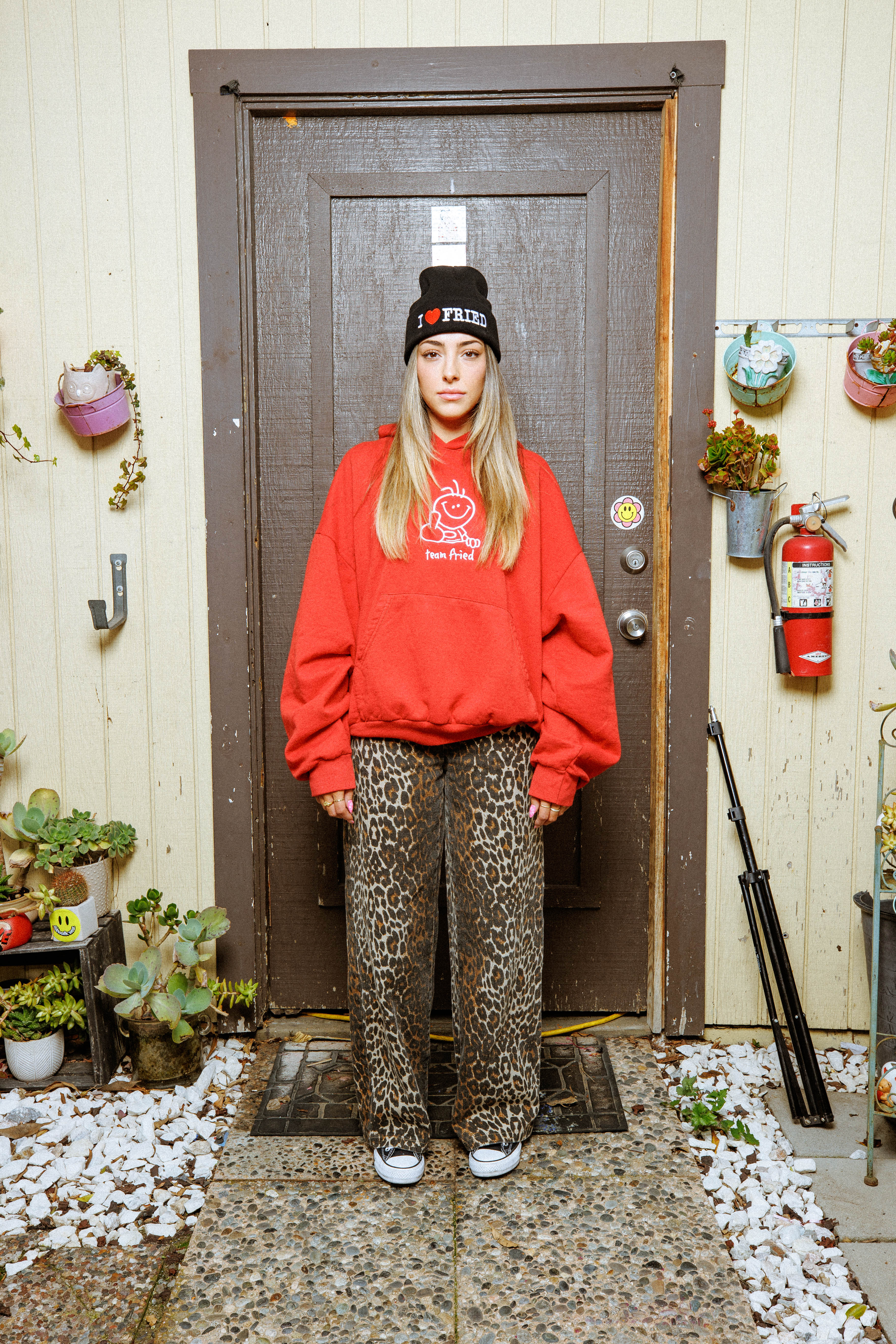 fried greetings distressed hoodie